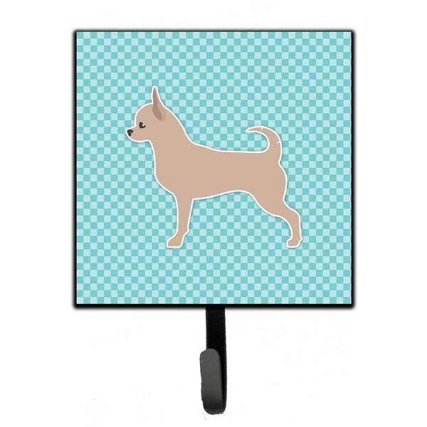 Carolines Treasures Chihuahua Checkerboard Blue Leash or Key Holder BB3750SH4 - main